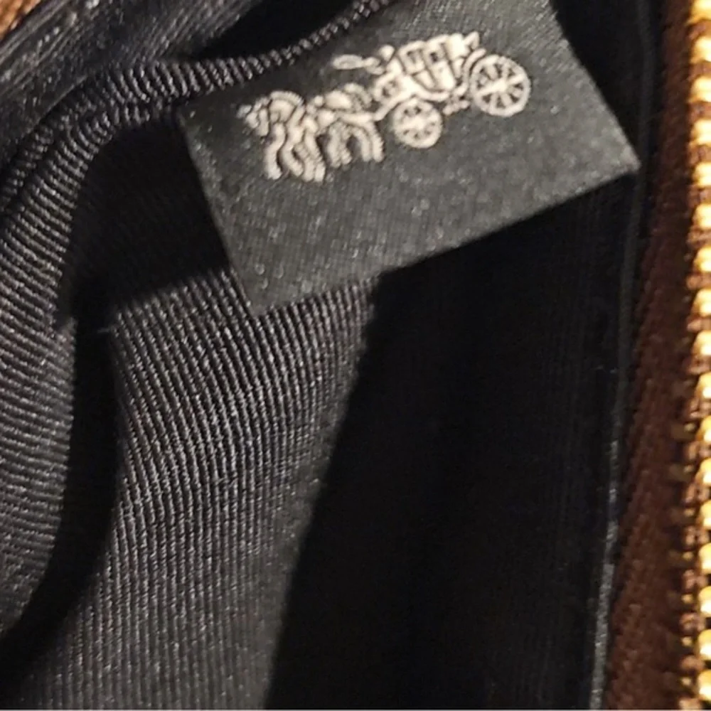 Coach Brown and Black Wristlet